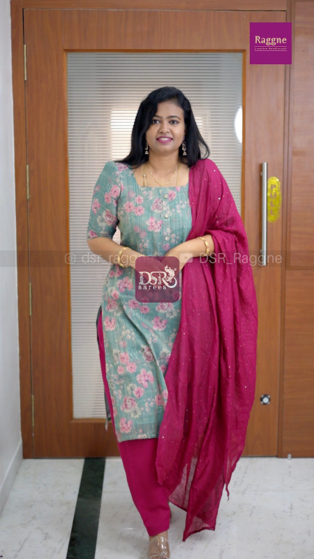 Chanderi Silk With Digital Print Salwar