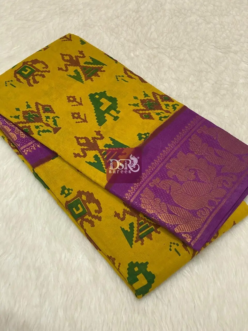 Printed Sungudi Saree