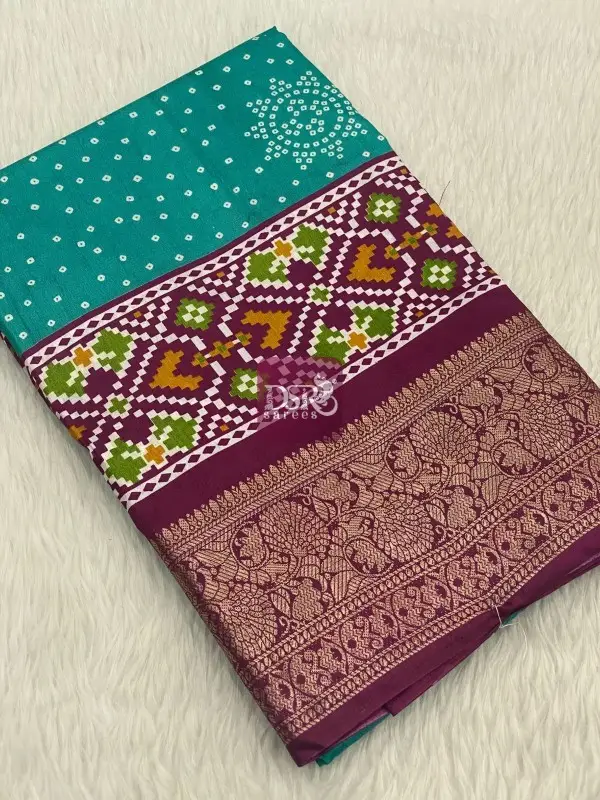 Bandhani Semi Dola Sarees