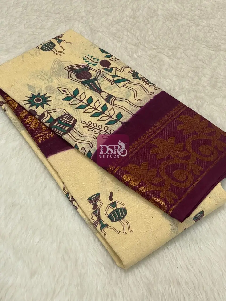 Printed Sungudi Saree