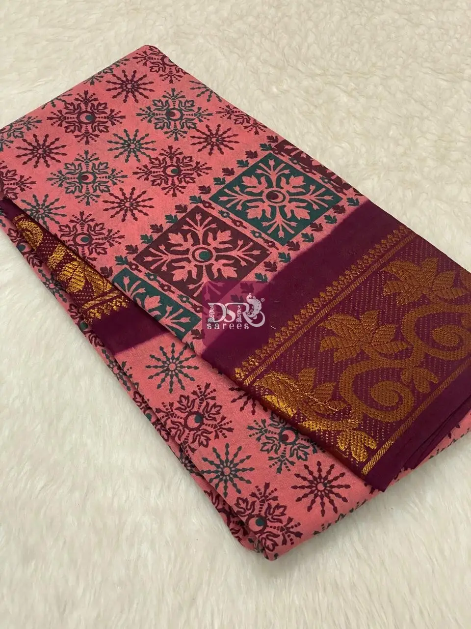 Printed Sungudi Saree