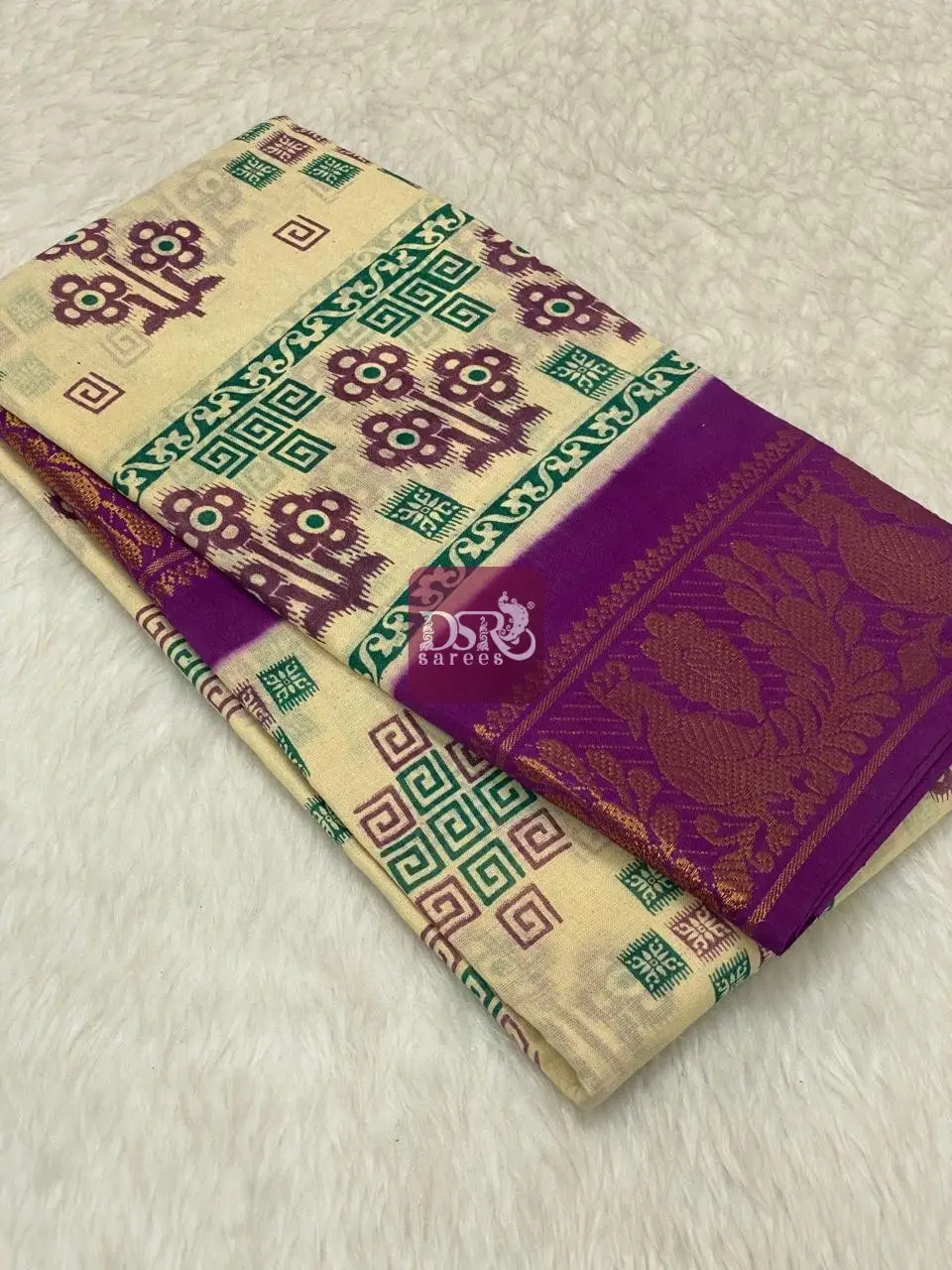 Printed Sungudi Saree