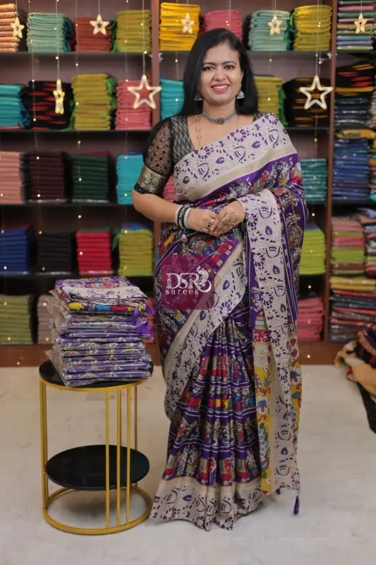 Kalamkari Crepe Silk