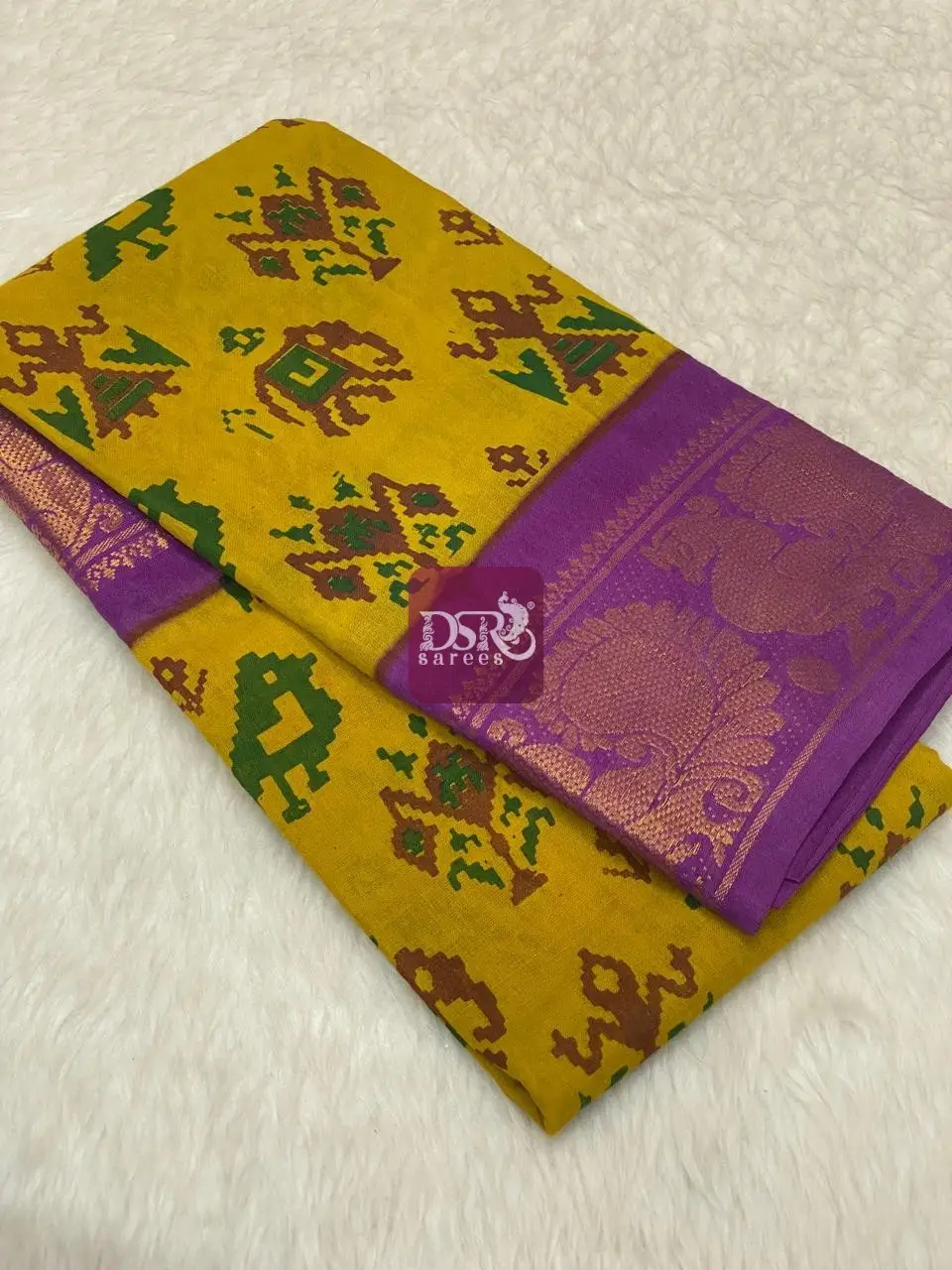 Printed Sungudi Saree