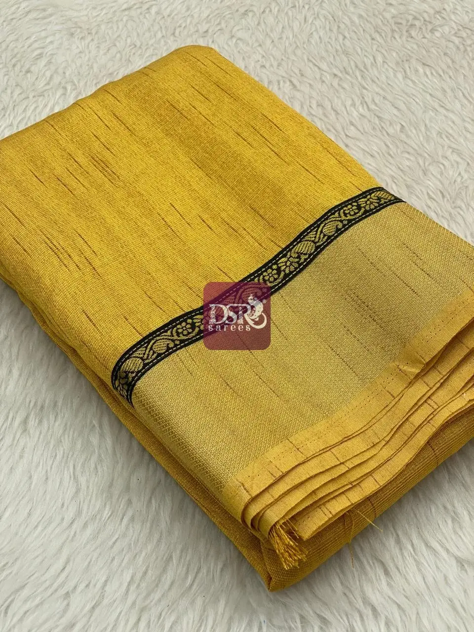 Linen Tissue Saree With Designer Boder