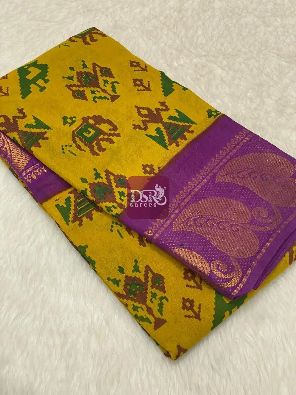 Printed Sungudi Saree