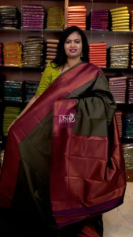 Kanchi Semi Silk Meena Butta Saree