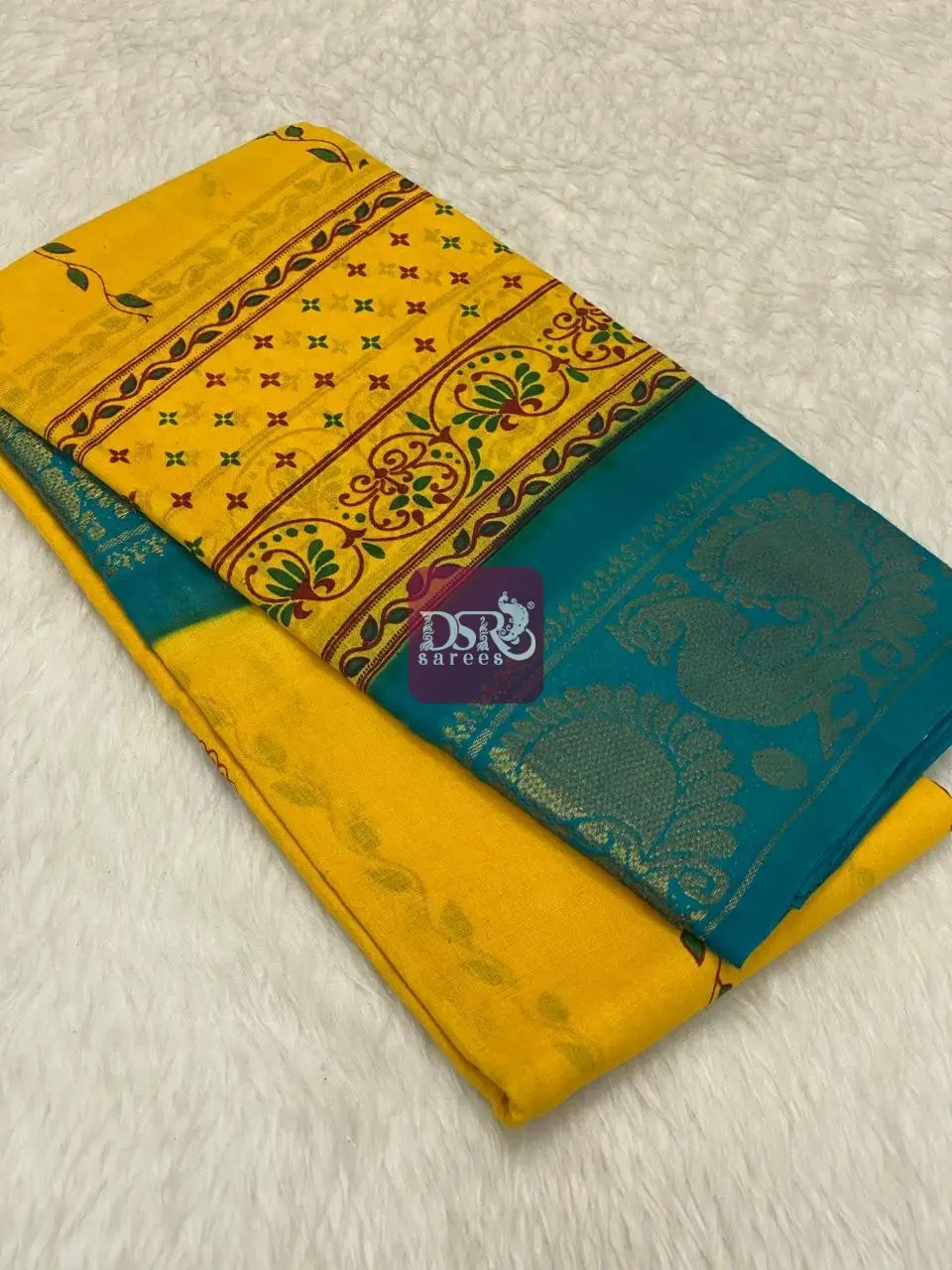 Printed Sungudi Saree