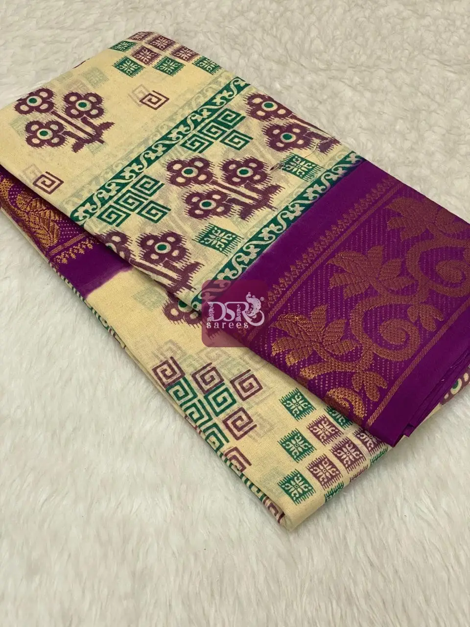 Printed Sungudi Saree