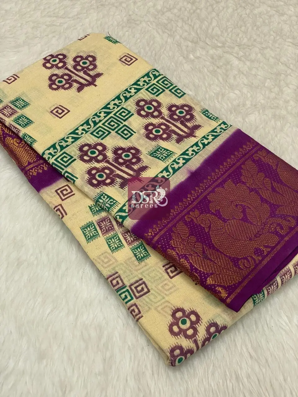 Printed Sungudi Saree