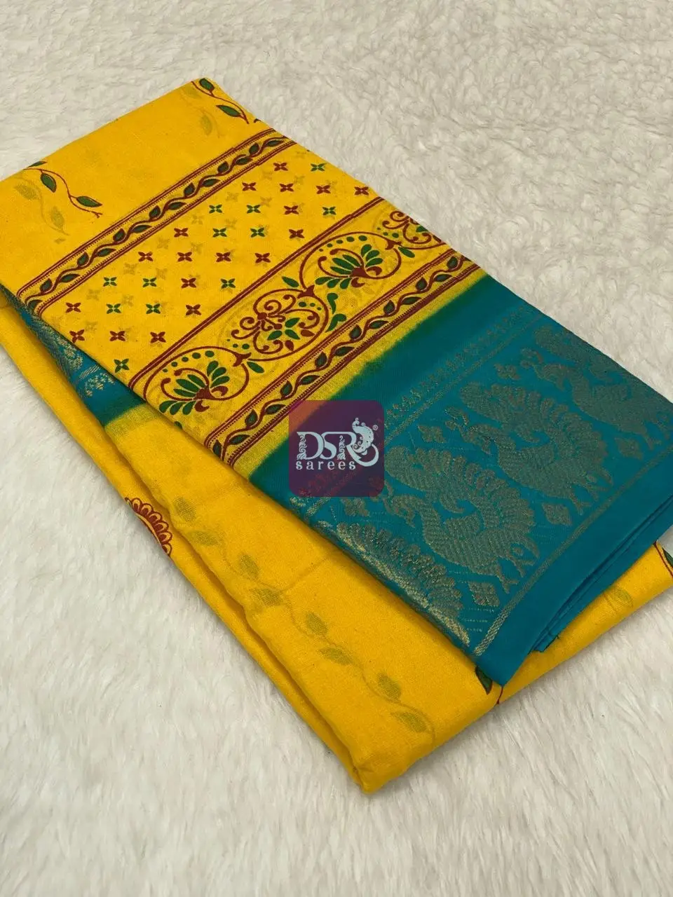 Printed Sungudi Saree