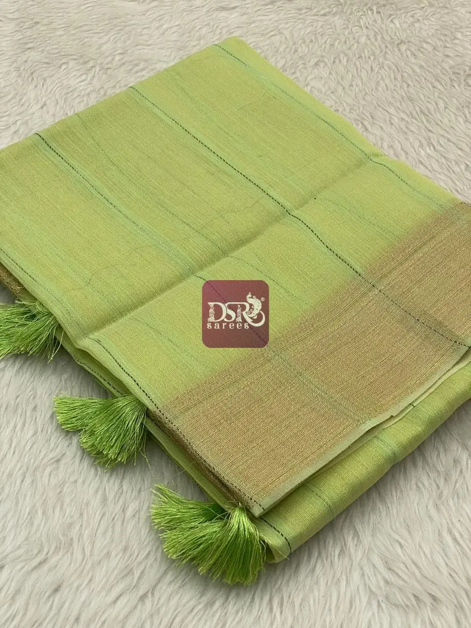 Linen Sequence Tissue Sarees