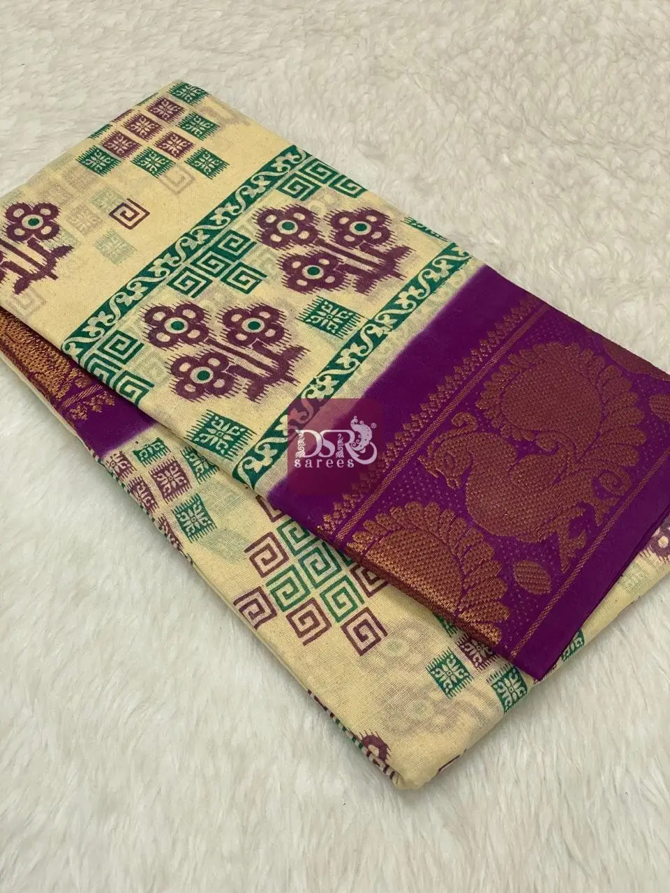 Printed Sungudi Saree