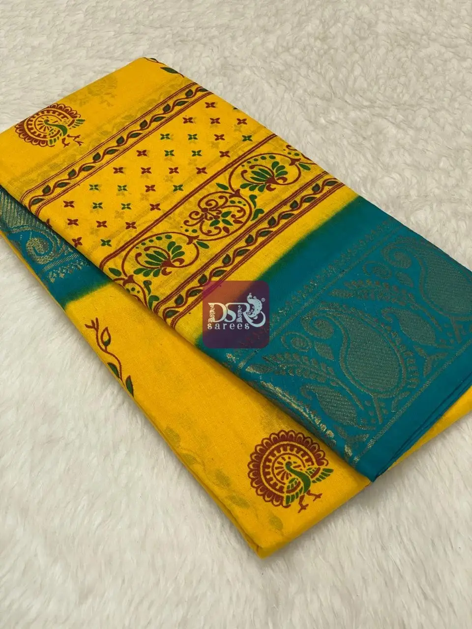 Printed Sungudi Saree