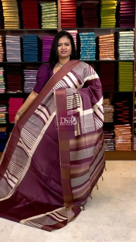 Semi Tussar Saree - Vol4