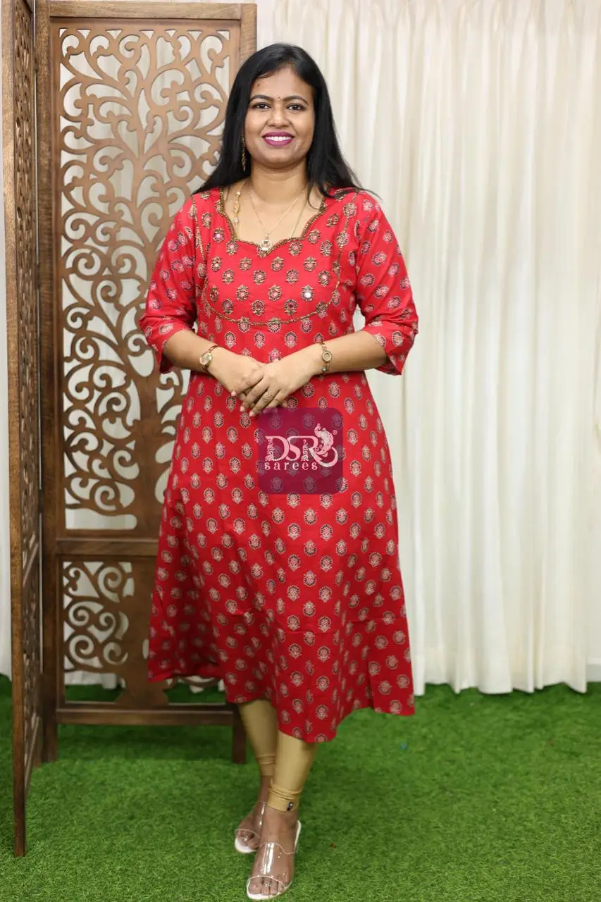 Ajrak Cotton Kurtis