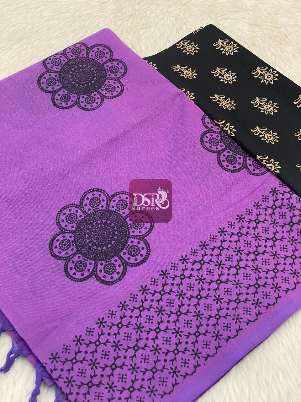 Handblock Printed South Cotton Sarees