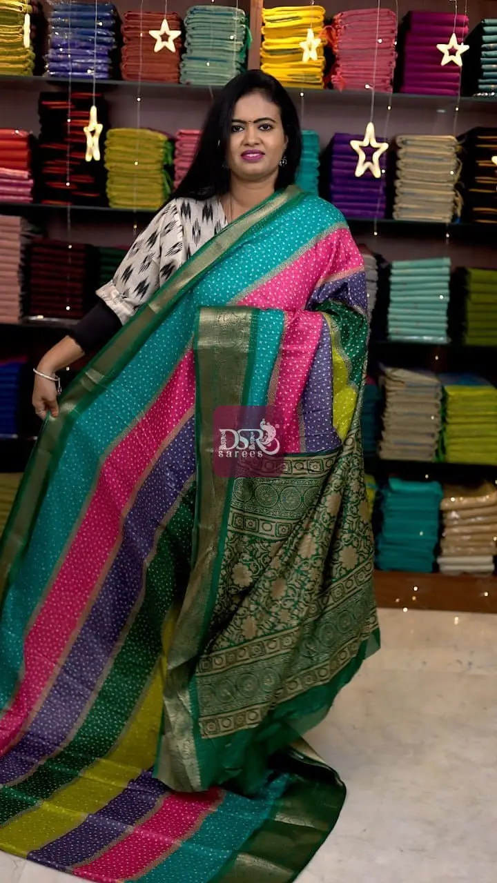 Rainbow Semi Dola Saree