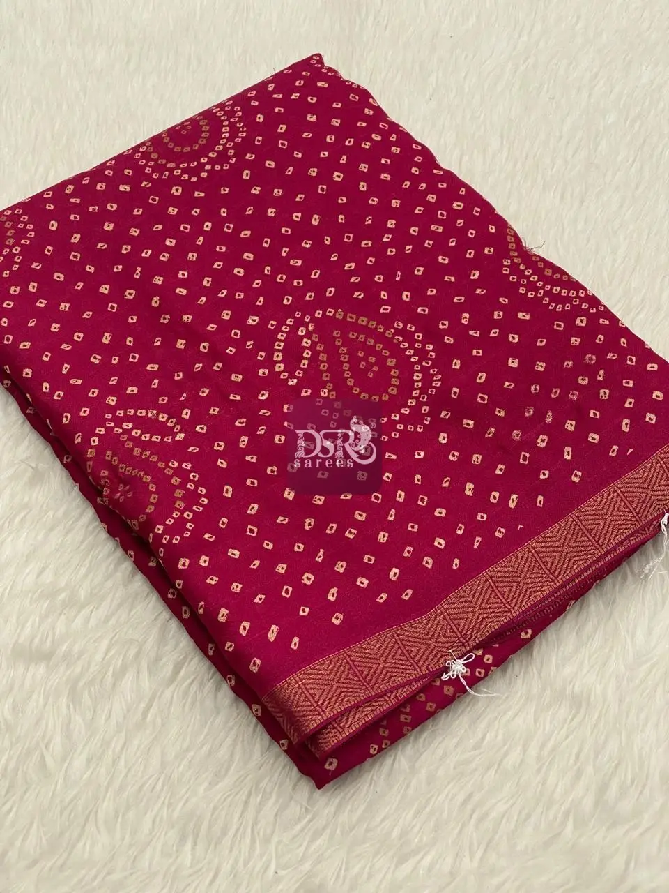 Bhandhini Crushed Chiffon Saree