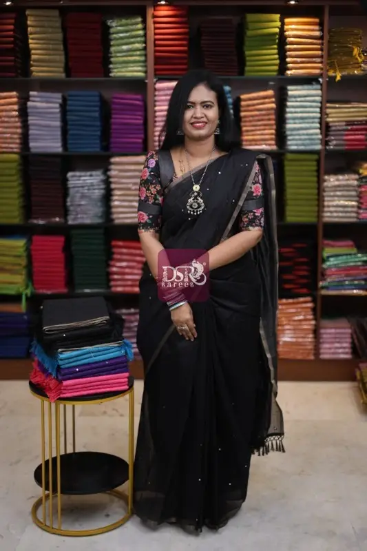 Chanderi Sico With Mirror work