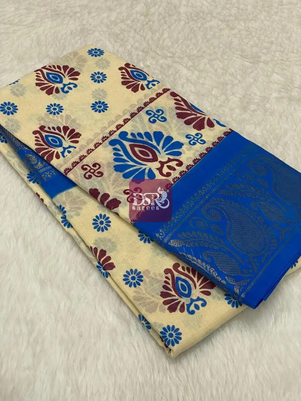 Printed Sungudi Saree