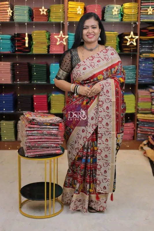 Kalamkari Crepe Silk