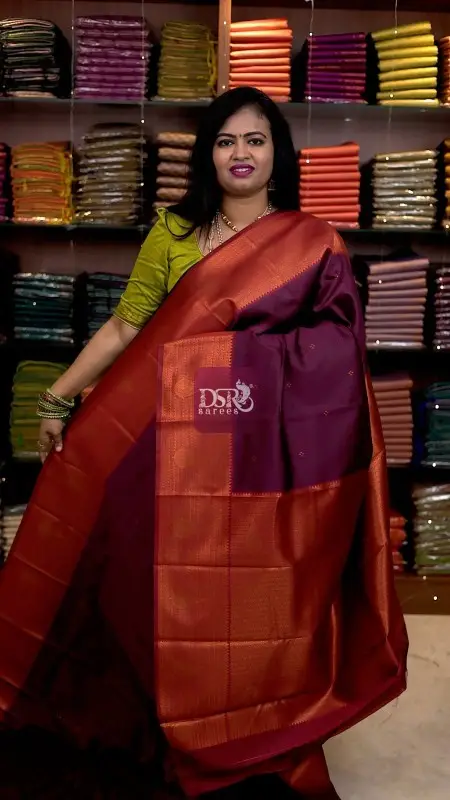 Kanchi Semi Silk Meena Butta Saree