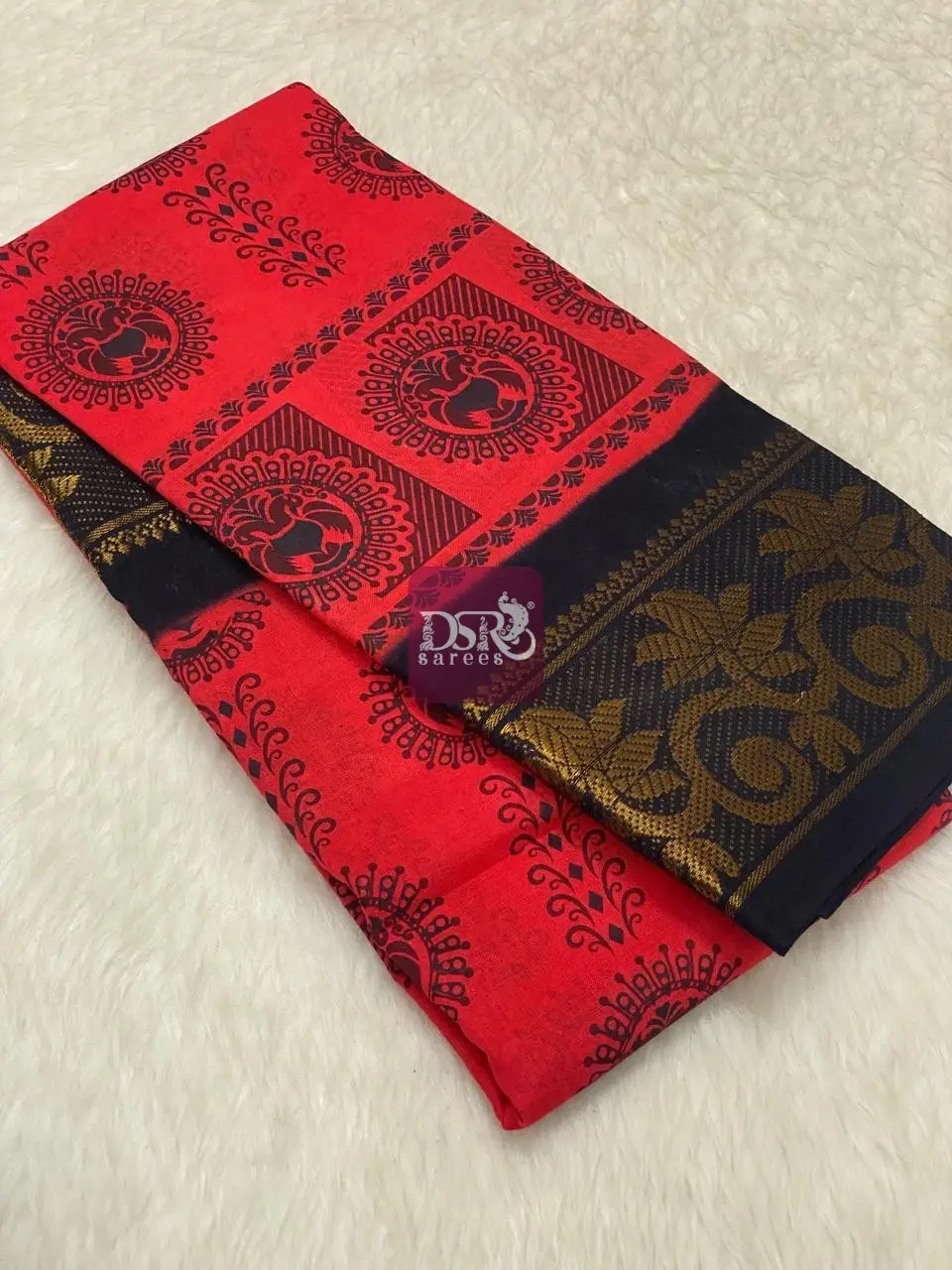 Printed Sungudi Saree