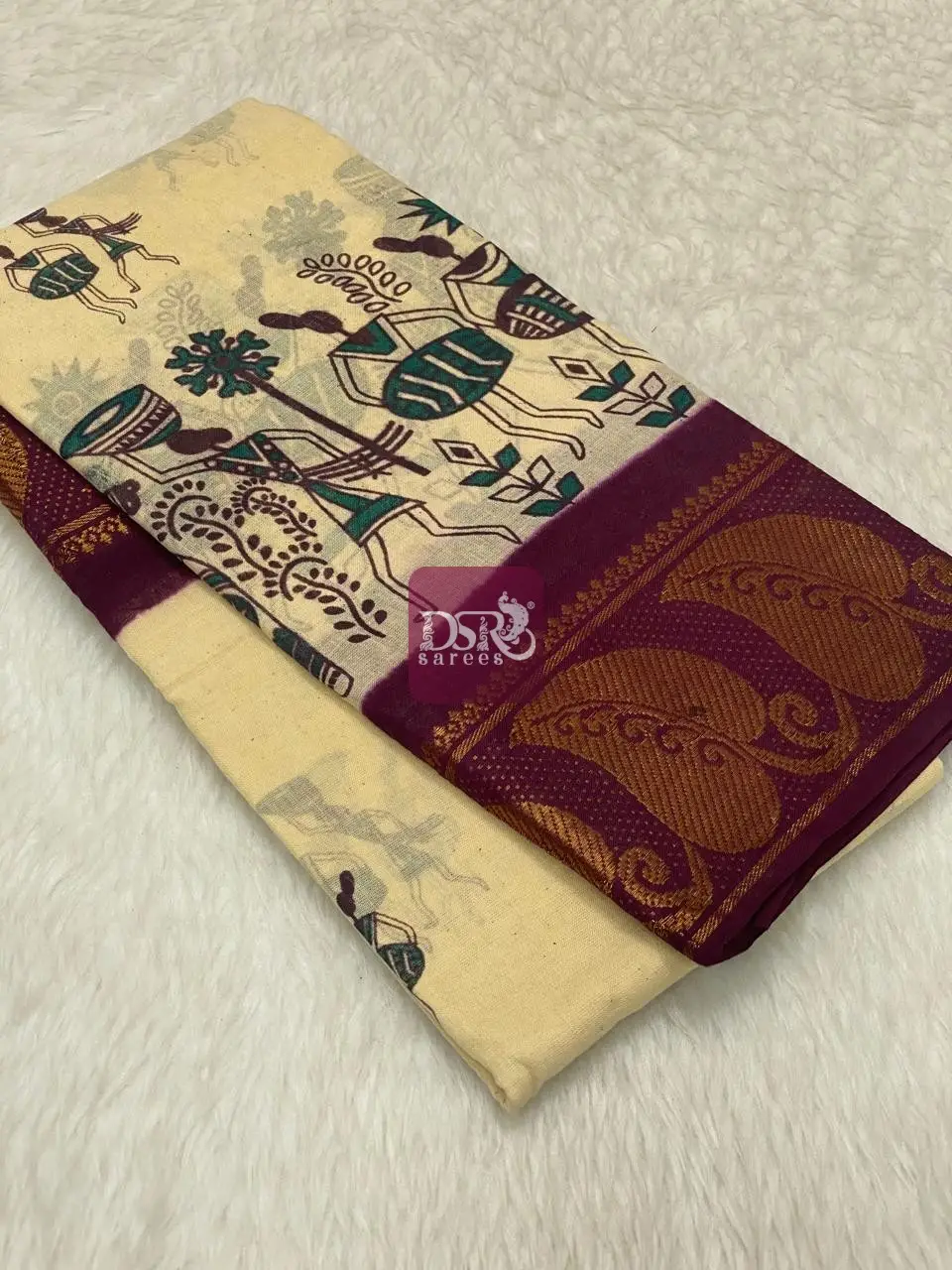 Printed Sungudi Saree