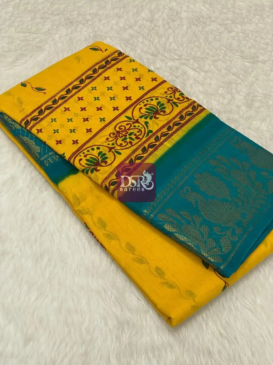 Printed Sungudi Saree