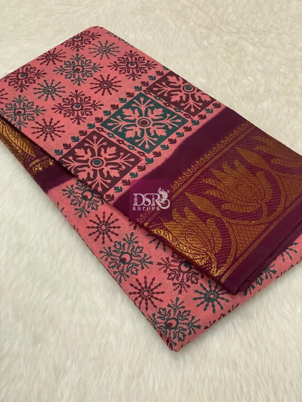 Printed Sungudi Saree