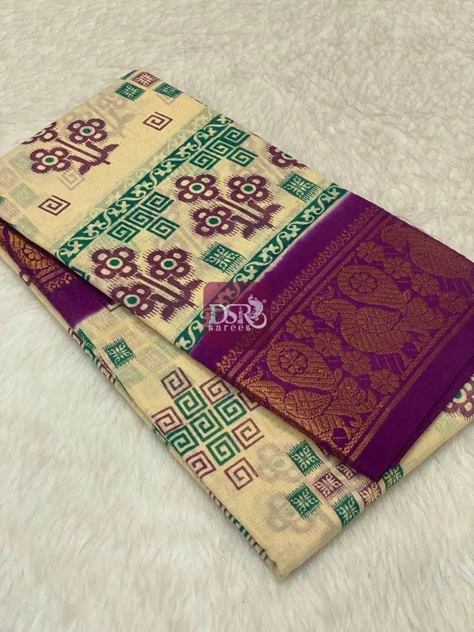 Printed Sungudi Saree