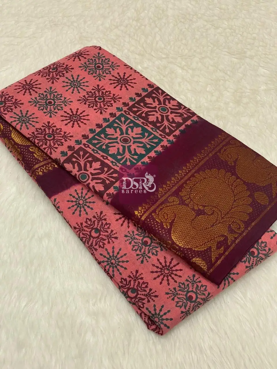 Printed Sungudi Saree