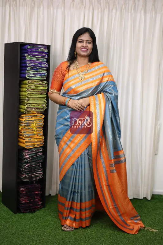 Premium Kanchi Rettepetta Sarees