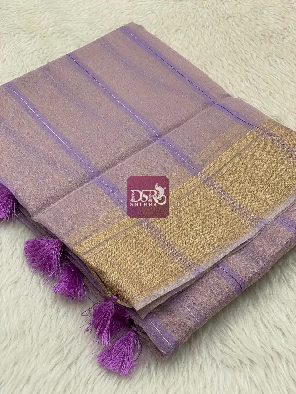 Linen Sequence Tissue Sarees