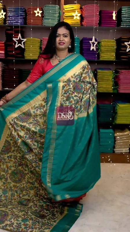 Kalamkari Viscose Silk Sarees