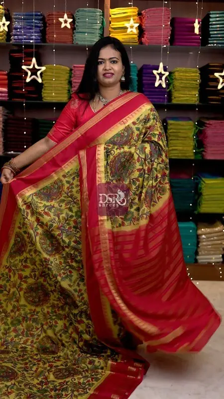 Kalamkari Viscose Silk Sarees