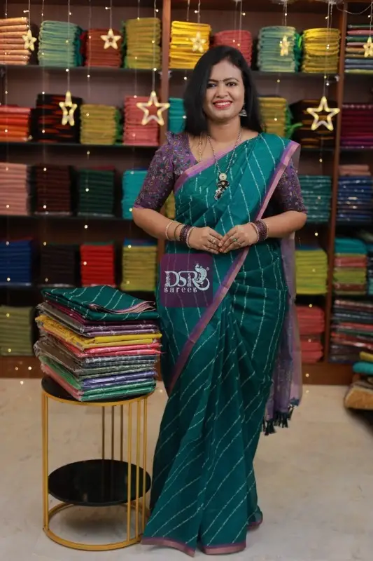 Kalamkari Chanderi Sico Saree