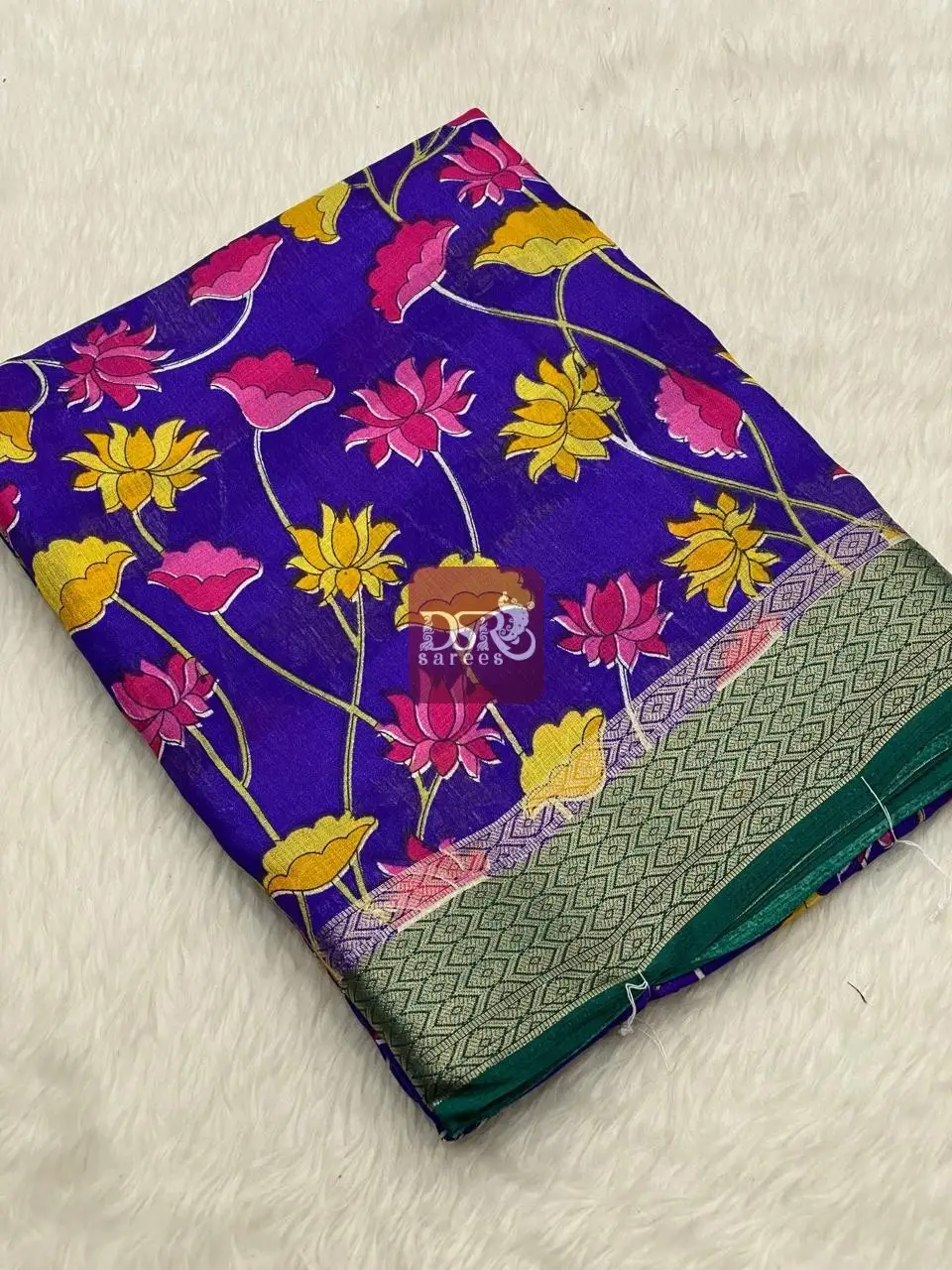 Viscose Chiffon Sarees -vol3